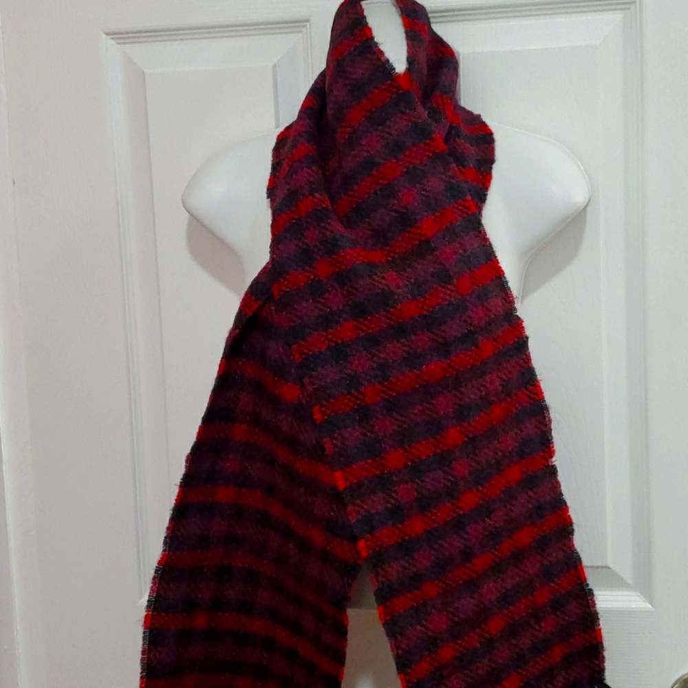 WOOL ALEXANDERS PURE SHETLAND MADE IN SCOTLAND SCARF (72x8.5)